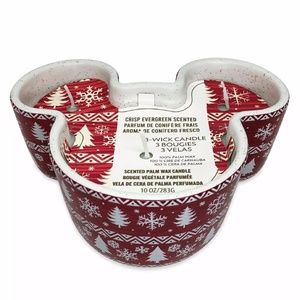 Disney Walt's Lodge Collection Mickey Holiday Christmas Candle New
